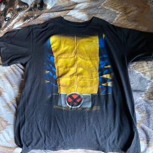 Wolverine X-Men (Marvel Comics) Blue and Yellow T-Shirt